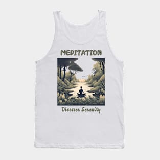 Discover Serenity, Meditation, Spiritual, Motivation Tank Top